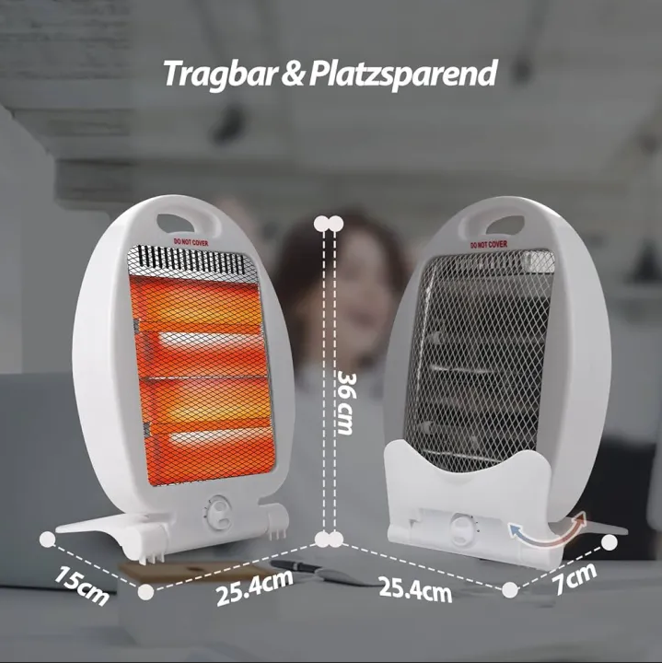 Electric Room Heater | Electric Heater With Safety Switch | Energy Saving | Foldable Heater | Best Quality Heater | (400W ,800W) | (300W, 600W)