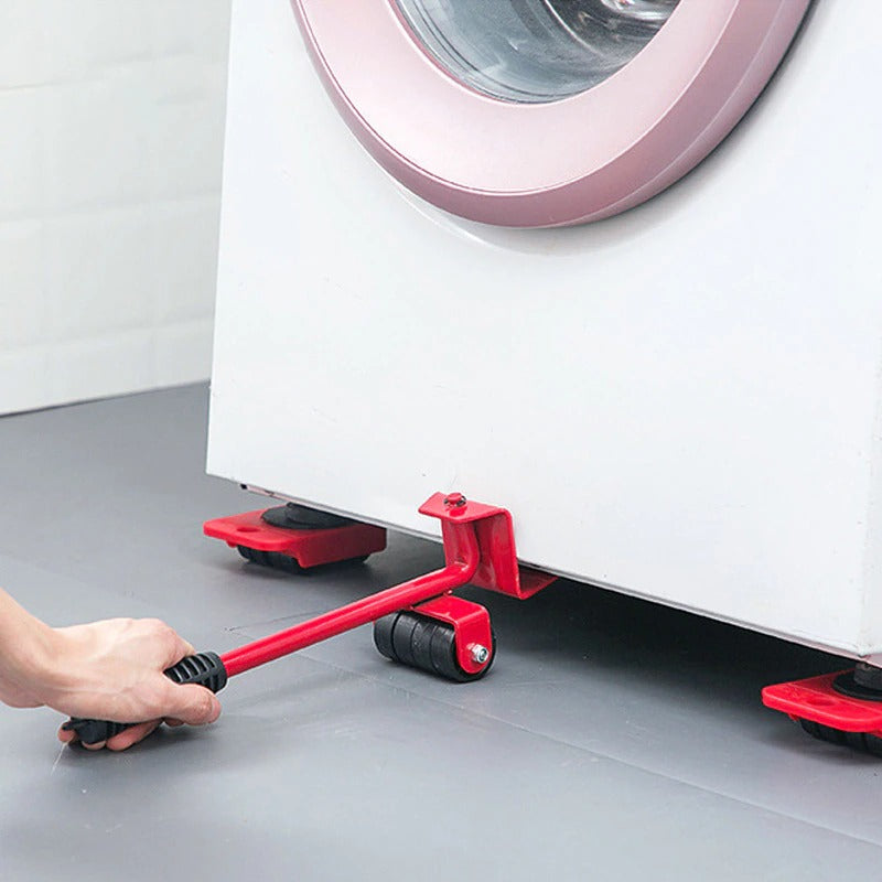 (5 in 1) Heavy Furniture Moving Tool Set - Sofa, Bed, Cabinet & Table Lifter with Sliders | Move Furniture Easily at Home