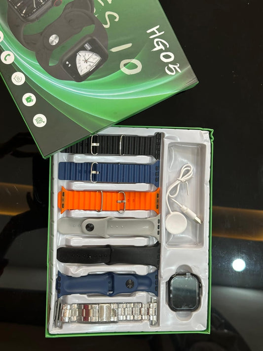 7 in 1 Smart Watch Series 10 - 7 Straps Smart watch Ultra watch 8 for Gift - 7in1 Smart watch for Boys - 7 in 1 Ultra Smart watch for Girls - Ultra 7 in 1 strap