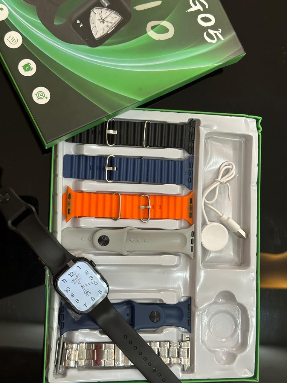 7 in 1 Smart Watch Series 10 - 7 Straps Smart watch Ultra watch 8 for Gift - 7in1 Smart watch for Boys - 7 in 1 Ultra Smart watch for Girls - Ultra 7 in 1 strap