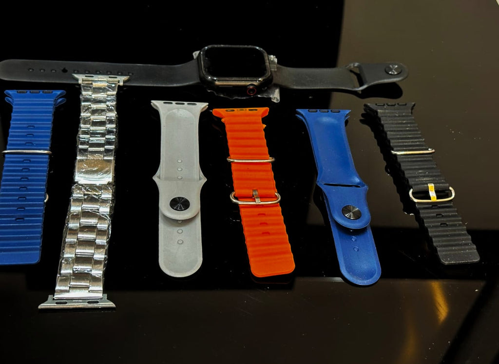 7 in 1 Smart Watch Series 10 - 7 Straps Smart watch Ultra watch 8 for Gift - 7in1 Smart watch for Boys - 7 in 1 Ultra Smart watch for Girls - Ultra 7 in 1 strap