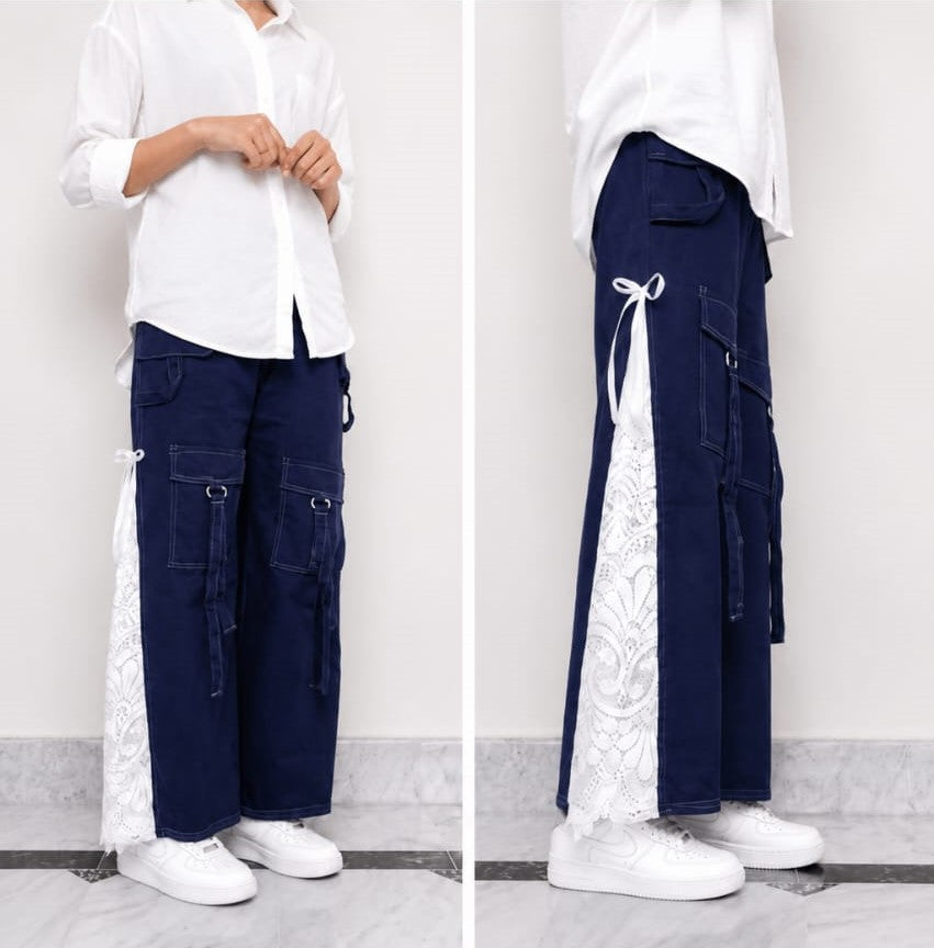 Women's Premium Wide-Leg Denim Jeans | Korean Style Casual Pants