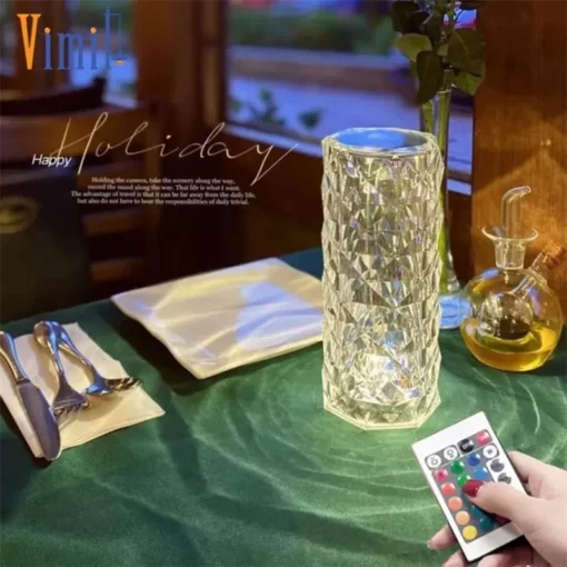 SmartMart® Crystal Lamp Diamond Light Projector 16 Colors Touch & Remote Control SmartMart®
